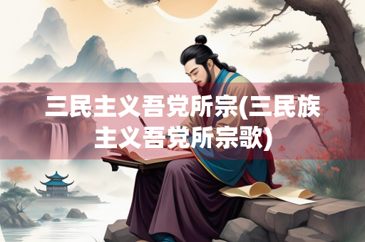 三民主义吾党所宗(三民族主义吾党所宗歌)