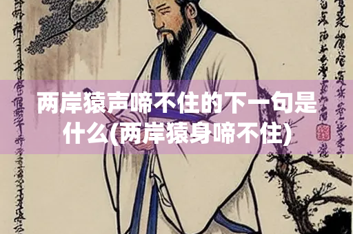 两岸猿声啼不住的下一句是什么(两岸猿身啼不住)