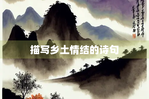 描写乡土情结的诗句