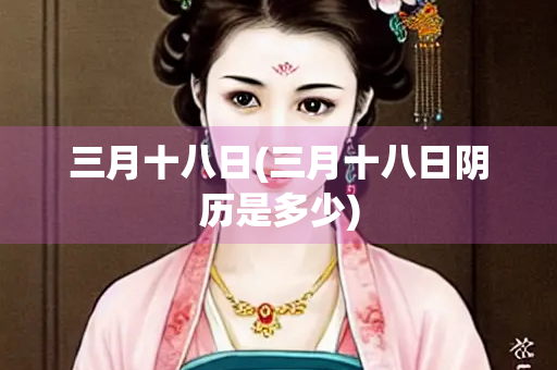 三月十八日(三月十八日阴历是多少)