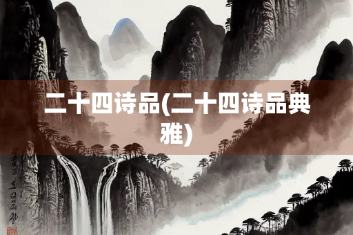 二十四诗品(二十四诗品典雅)