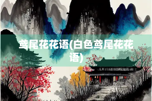 鸢尾花花语(白色鸢尾花花语)