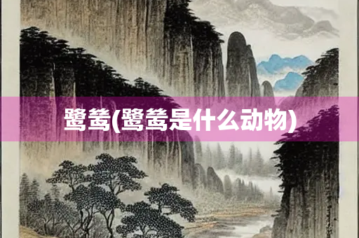 鹭鸶(鹭鸶是什么动物) 鹭鸶(鹭鸶是什么动物)