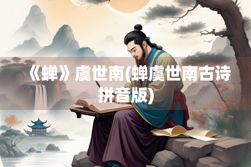 《蝉》虞世南(蝉虞世南古诗拼音版)