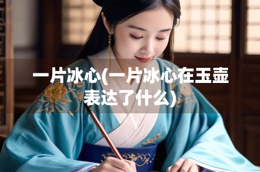 一片冰心(一片冰心在玉壶表达了什么)