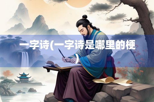 一字诗(一字诗是哪里的梗)