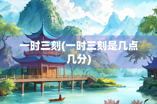 一时三刻(一时三刻是几点几分)