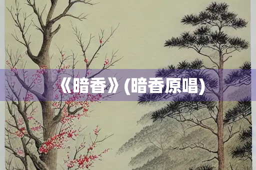 《暗香》(暗香原唱)