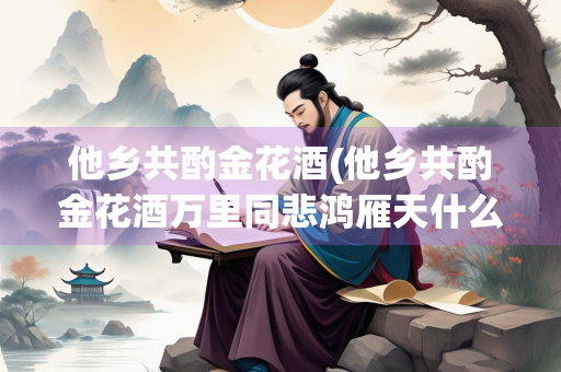 他乡共酌金花酒(他乡共酌金花酒万里同悲鸿雁天什么生肖)