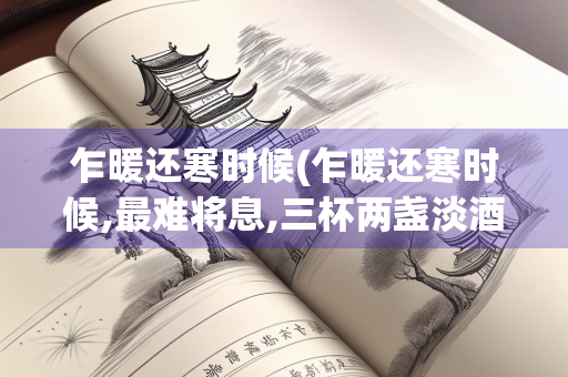 乍暖还寒时候(乍暖还寒时候,最难将息,三杯两盏淡酒,怎敌他晚来风急)