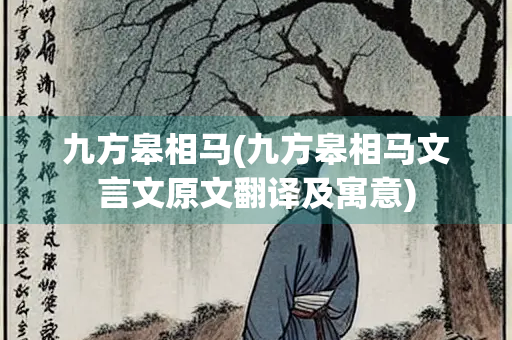 九方皋相马(九方皋相马文言文原文翻译及寓意)