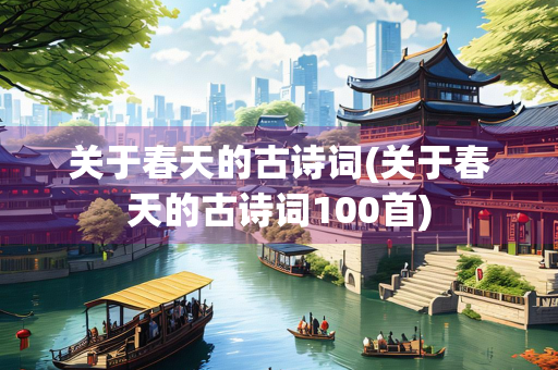 关于春天的古诗词(关于春天的古诗词100首)