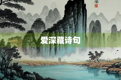 爱深藏诗句