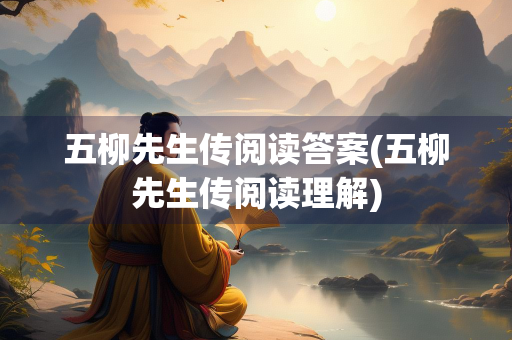 五柳先生传阅读答案(五柳先生传阅读理解)