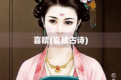 喜晴(喜晴古诗)