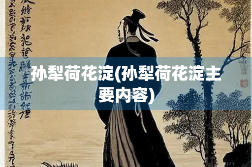 孙犁荷花淀(孙犁荷花淀主要内容)