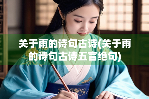 关于雨的诗句古诗(关于雨的诗句古诗五言绝句)