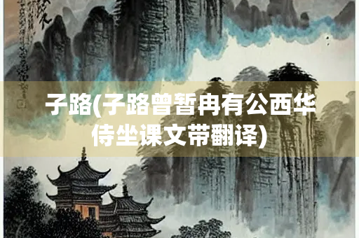 子路(子路曾暂冉有公西华侍坐课文带翻译)