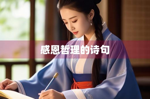 感恩哲理的诗句