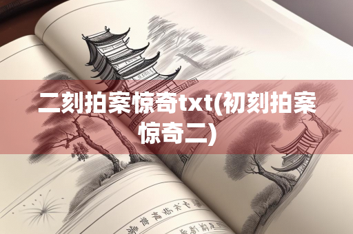 二刻拍案惊奇txt(初刻拍案惊奇二)