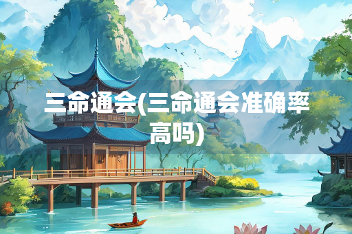 三命通会(三命通会准确率高吗)