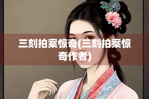 三刻拍案惊奇(三刻拍案惊奇作者)