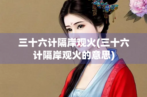 三十六计隔岸观火(三十六计隔岸观火的意思)