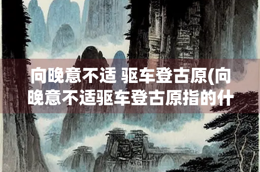 向晚意不适 驱车登古原(向晚意不适驱车登古原指的什么意思)