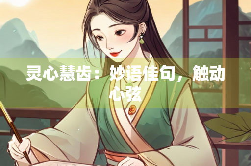 灵心慧齿：妙语佳句，触动心弦
