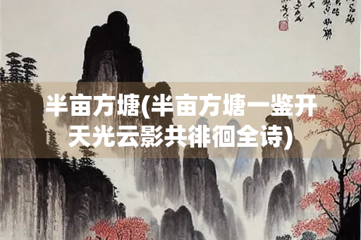 半亩方塘(半亩方塘一鉴开天光云影共徘徊全诗)