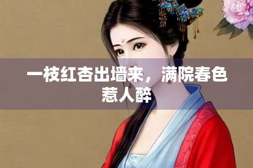 一枝红杏出墙来，满院春色惹人醉