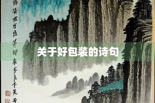 关于好包装的诗句