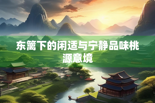 东篱下的闲适与宁静品味桃源意境