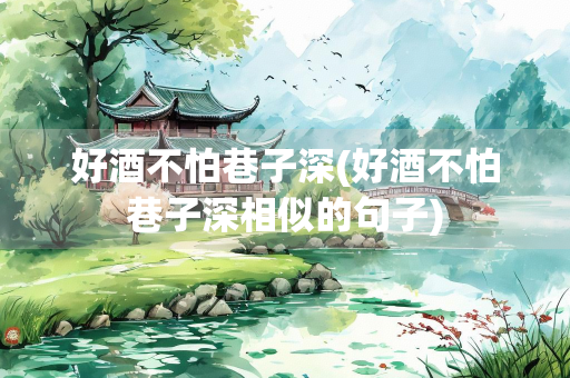 好酒不怕巷子深(好酒不怕巷子深相似的句子)