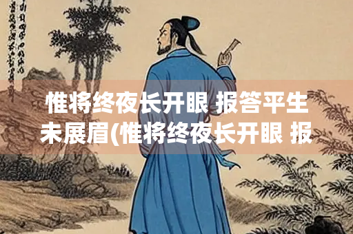 惟将终夜长开眼 报答平生未展眉(惟将终夜长开眼 报答平生未展眉,是什么意思)