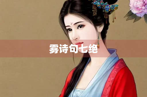 雾诗句七绝
