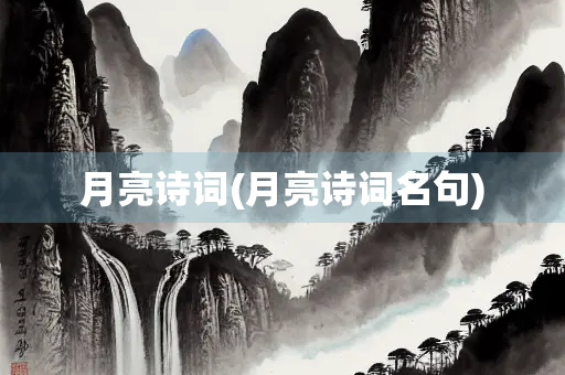 月亮诗词(月亮诗词名句)
