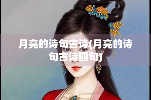 月亮的诗句古诗(月亮的诗句古诗四句)