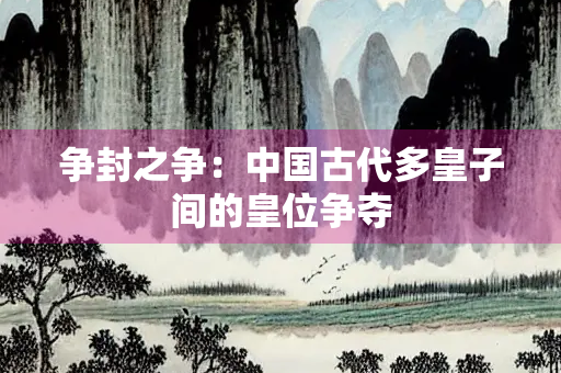 争封之争：中国古代多皇子间的皇位争夺