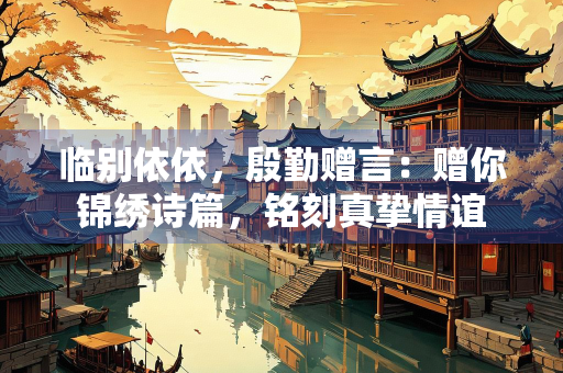 临别依依，殷勤赠言：赠你锦绣诗篇，铭刻真挚情谊