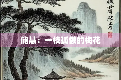 储慧：一枝孤傲的梅花