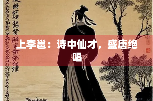上李邕：诗中仙才，盛唐绝唱