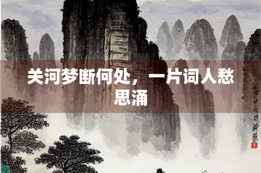 关河梦断何处，一片词人愁思涌