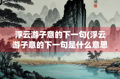 浮云游子意的下一句(浮云游子意的下一句是什么意思)