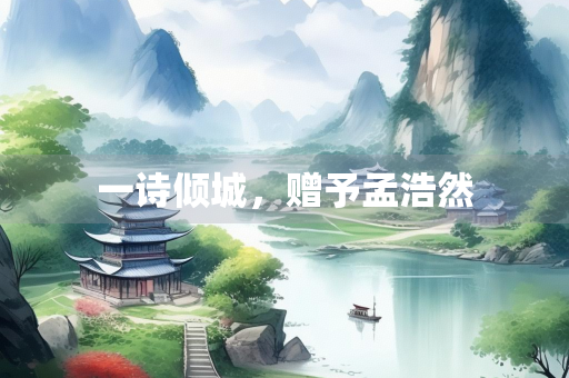 一诗倾城，赠予孟浩然