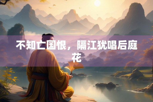不知亡国恨，隔江犹唱后庭花