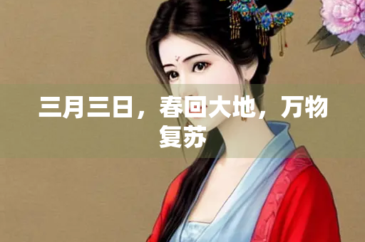 三月三日，春回大地，万物复苏