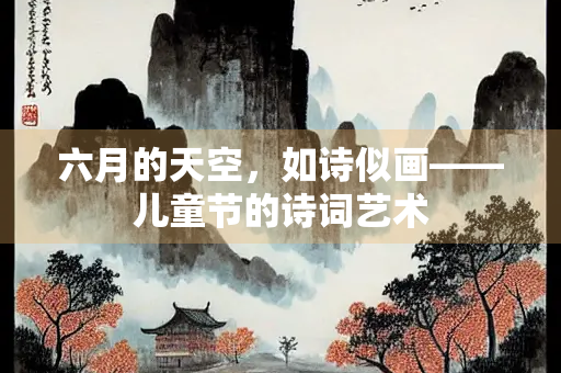 六月的天空，如诗似画——儿童节的诗词艺术