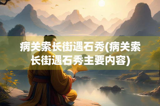 病关索长街遇石秀(病关索长街遇石秀主要内容)