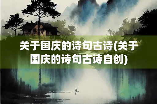 关于国庆的诗句古诗(关于国庆的诗句古诗自创)